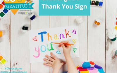 30 Days of Gratitude – Challenge #8 – Thank You Sign
